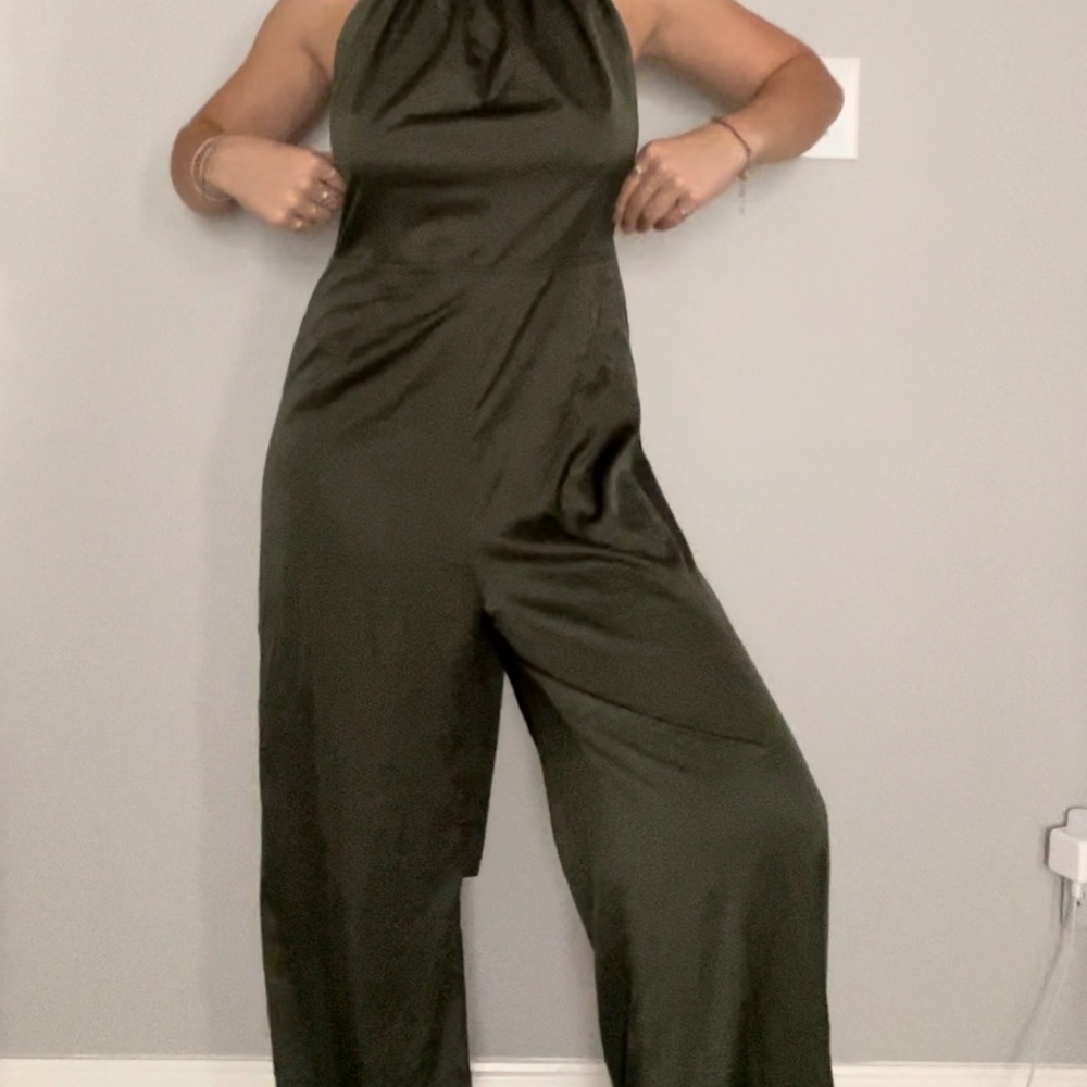 Silk Green Romper